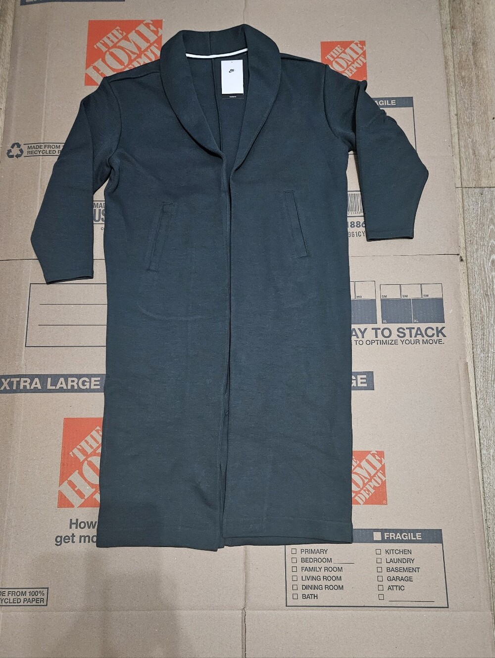 Nike Tech Wmn Oversized Duster Seaweed Black